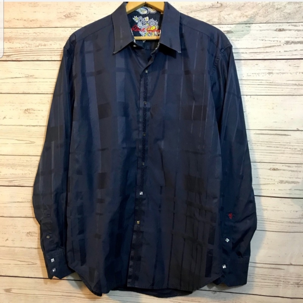 Mens Robert Graham LS Shirt EUC